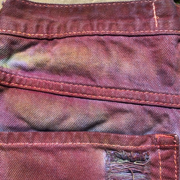 Reworked Upcycled High Rise Denim Short Shorts - Picture 3 of 7